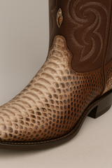 Men's Los Altos Python J-Toe Boots - Rustic