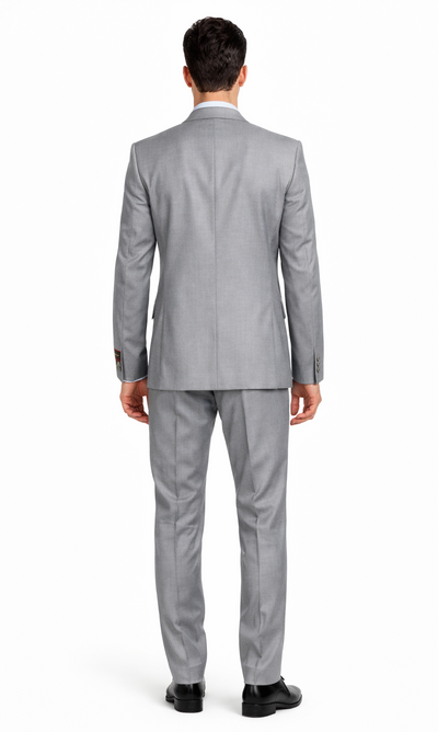 Giorgio Fiorelli Grey Two-Button Suit + Vest