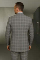 Wool Suit - Italian Made Business Suit by Statement Men's 3 Piece 100% Wool Modern Fit Suit - Coordinating Solid Color Vest