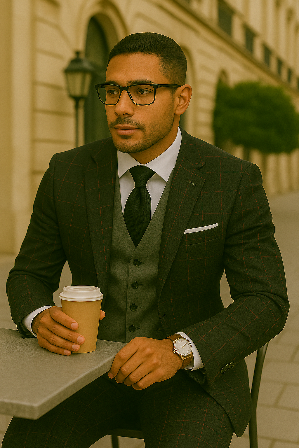 Wool Suit - Italian Made Business Suit by Statement Men's 3 Piece 100% Wool Modern Fit Suit - Bold Accent Color 10 LUCCA_Burgundy_38R  - from alligatorwarehouse.com