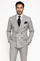 Classic Fit in Grey Color by Rossiman
