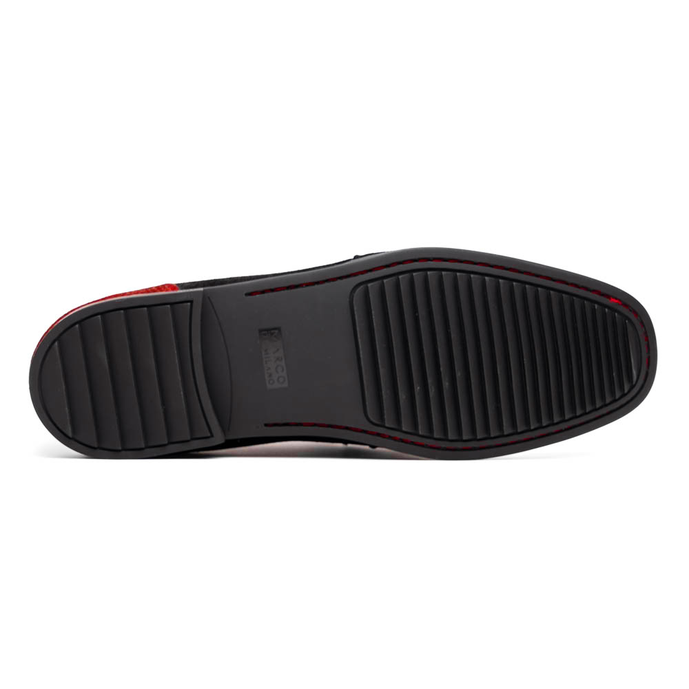 Marco Di Milano Hugo Red/Black Luxury Leather Shoe