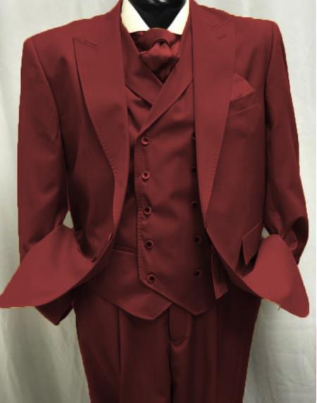 Burgundy Single button One Chest Pocket Pants