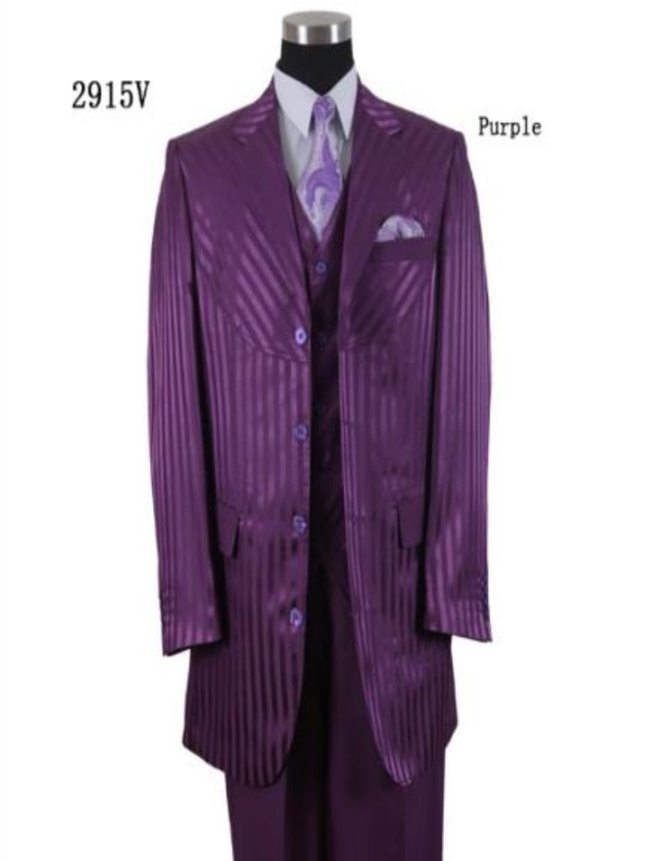 Tone On Tone - Shiny Fabric - Purple Suit
