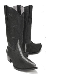 los-altos-mens-black-stingray-with-full-rowstone-finish-snip-toe-boots