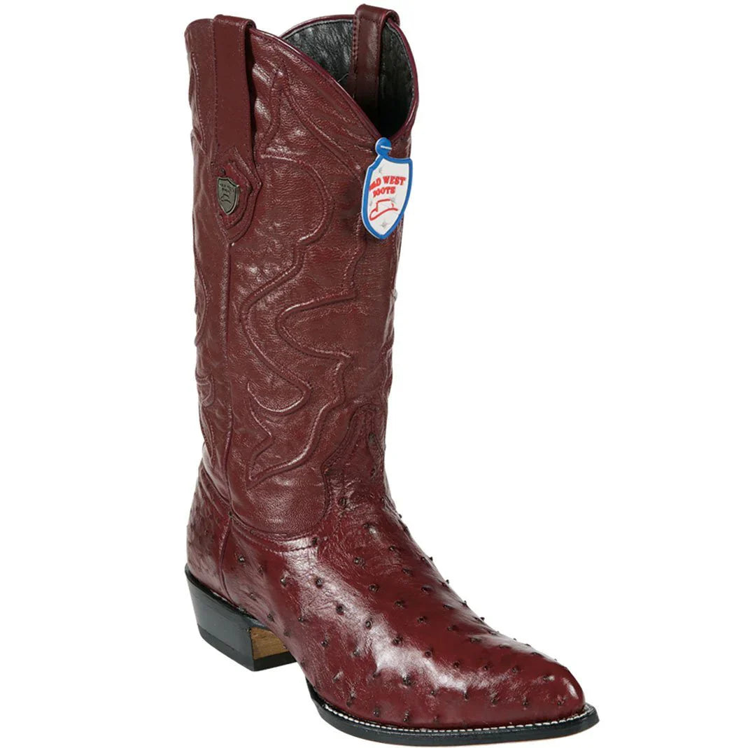 Wild West Botas de Avestruz Horma Puntal