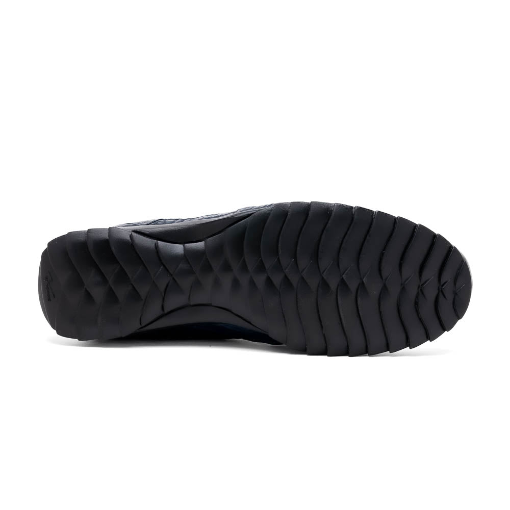 Marco Di Milano Kratos Men's Navy Shoes Exotic Caiman Crocodile Sneakers 5 KRATOS_CAIMAN FUSCUS_NAVY_7  - from alligatorwarehouse.com