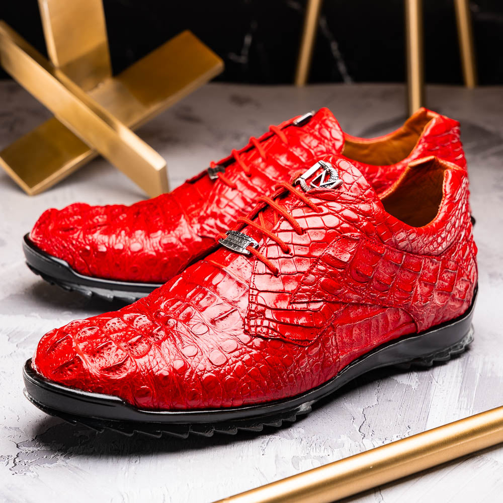 Marco_Di_Milano Kratos Red Luxury Leather Loafers
