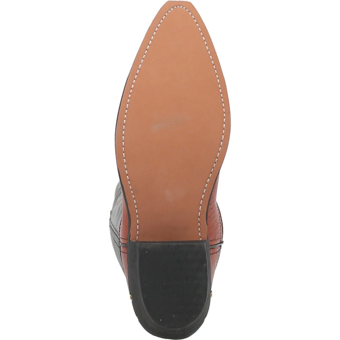 Dan Post Men's Dorsal Genuine Fish Leather Square Toe Boots - Brown