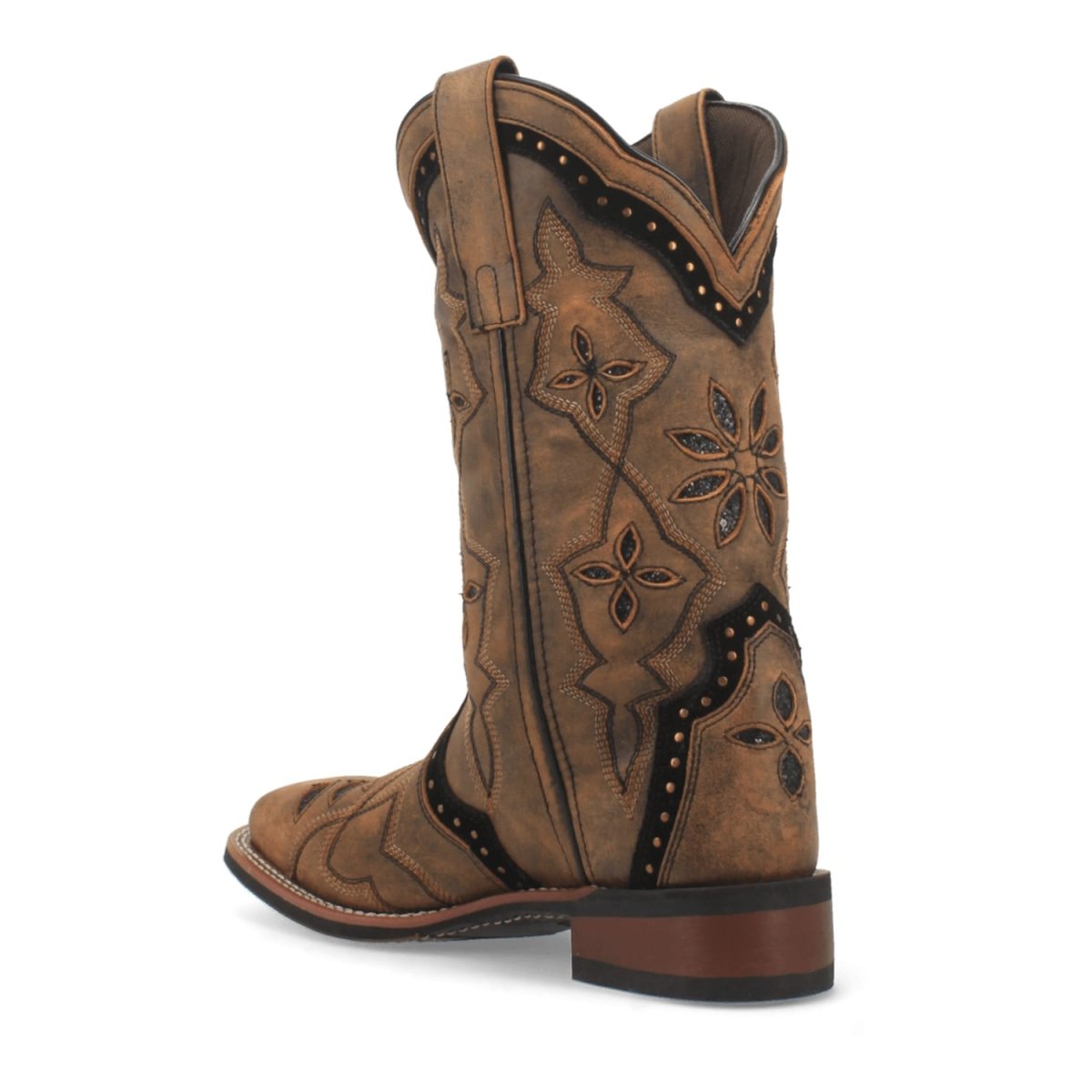 Laredo Women's Bouquet Broad Square Toe Leather Boots - Honey 5844 12 5844_6_M  - from alligatorwarehouse.com