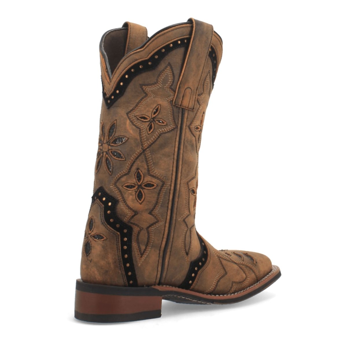 Laredo Women's Bouquet Broad Square Toe Leather Boots - Honey 5844 2 5844_6_M  - from alligatorwarehouse.com