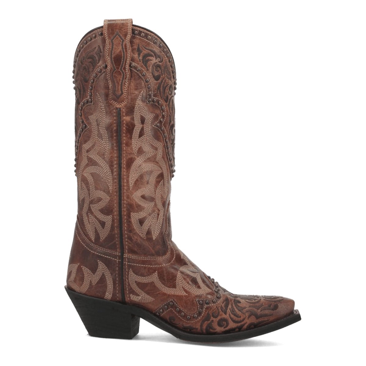 Laredo Women's Braylynn Snip Toe Leather Boots - Brown 52410 3 52410_7.5_M  - from alligatorwarehouse.com