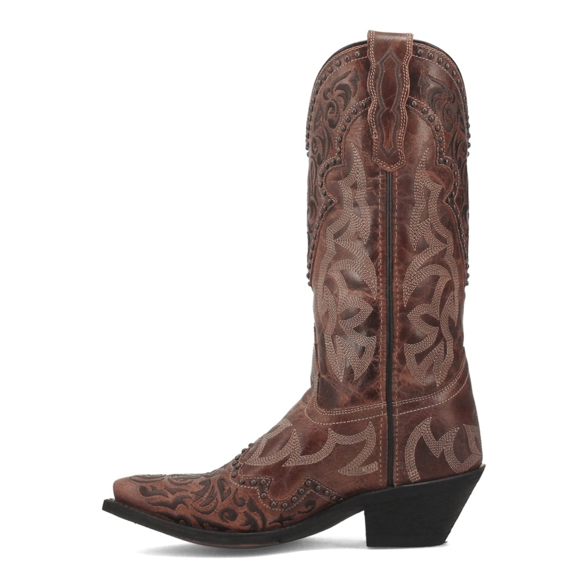 Laredo Women's Braylynn Snip Toe Leather Boots - Brown 52410 4 52410_7.5_M  - from alligatorwarehouse.com