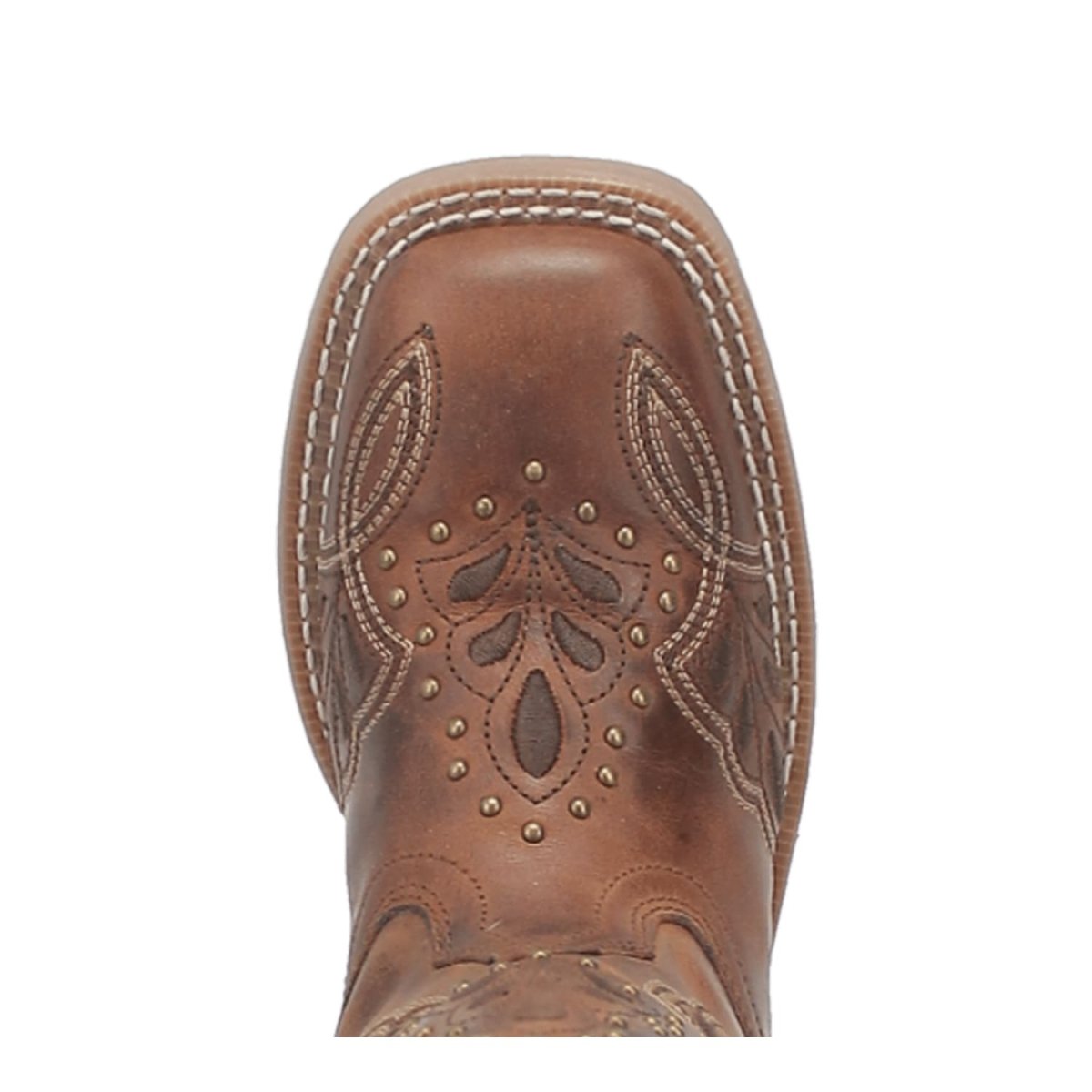Laredo Women's Dionne Broad Square Toe Leather Boots - Brown 5972 7 5972_6_M  - from alligatorwarehouse.com