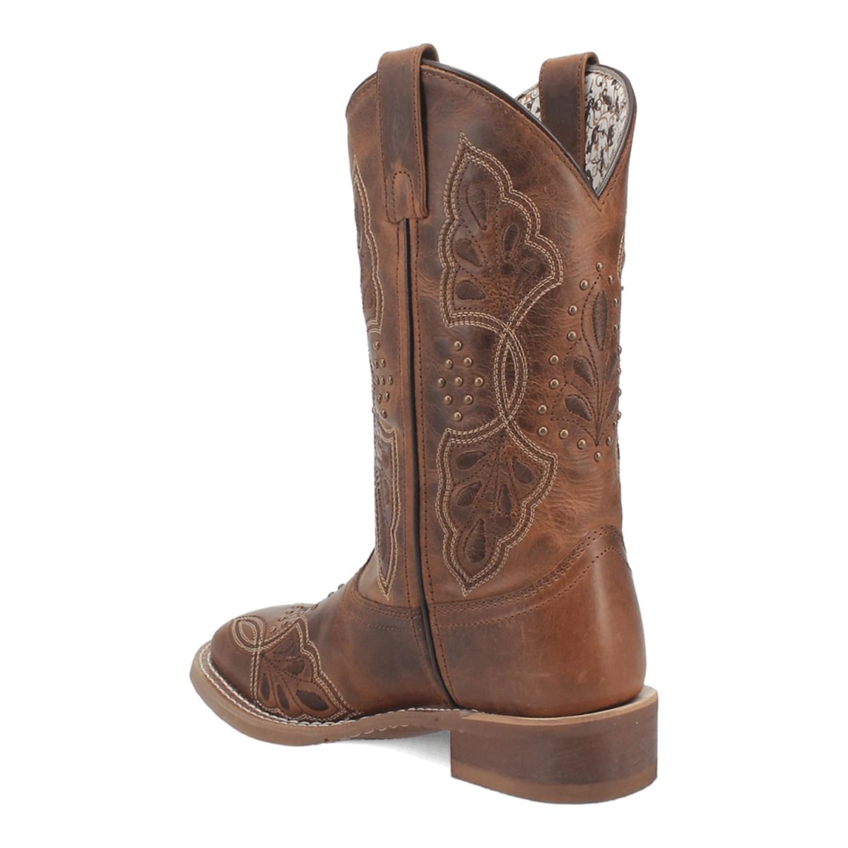 Laredo Women's Dionne Broad Square Toe Leather Boots - Brown 5972 10 5972_6_M  - from alligatorwarehouse.com
