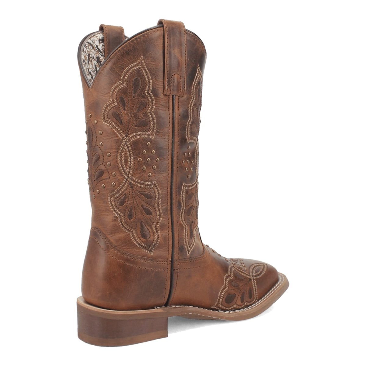 Laredo Women's Dionne Broad Square Toe Leather Boots - Brown 5972 2 5972_6_M  - from alligatorwarehouse.com