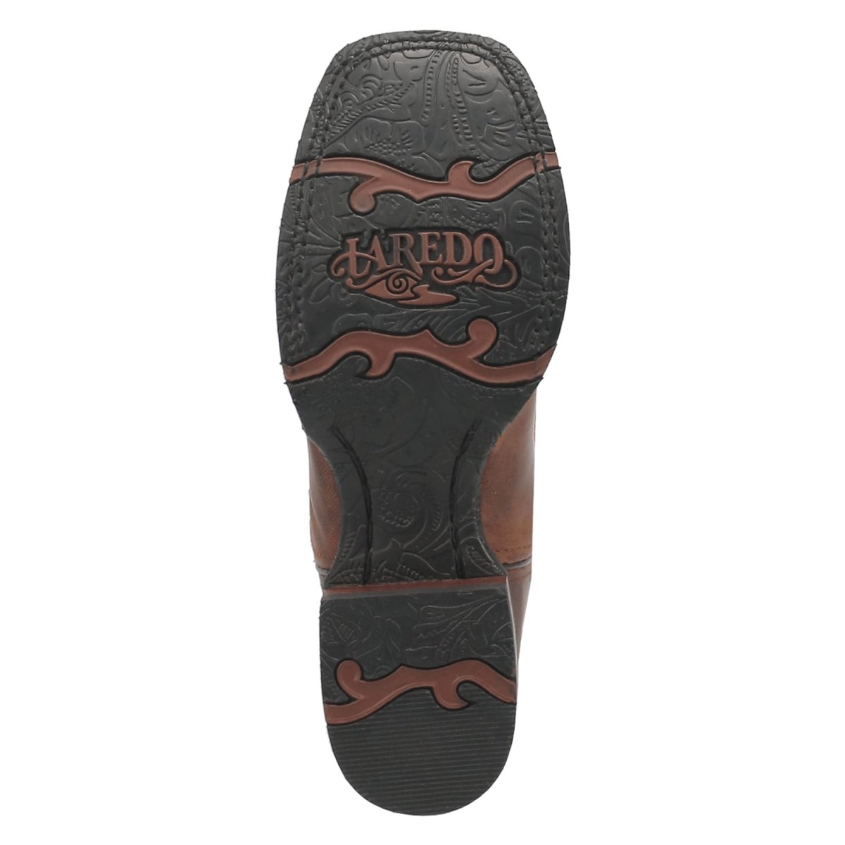 Laredo Women's Faye Broad Square Toe Leather Boots - Brown / Pink 3117 8 3117_6_M  - from alligatorwarehouse.com