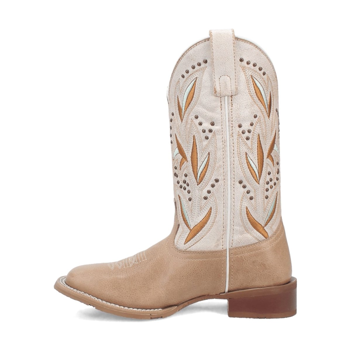 Laredo Women's Lydia Broad Square Toe Leather Boots - Sand 5603 4 5603_6_M  - from alligatorwarehouse.com