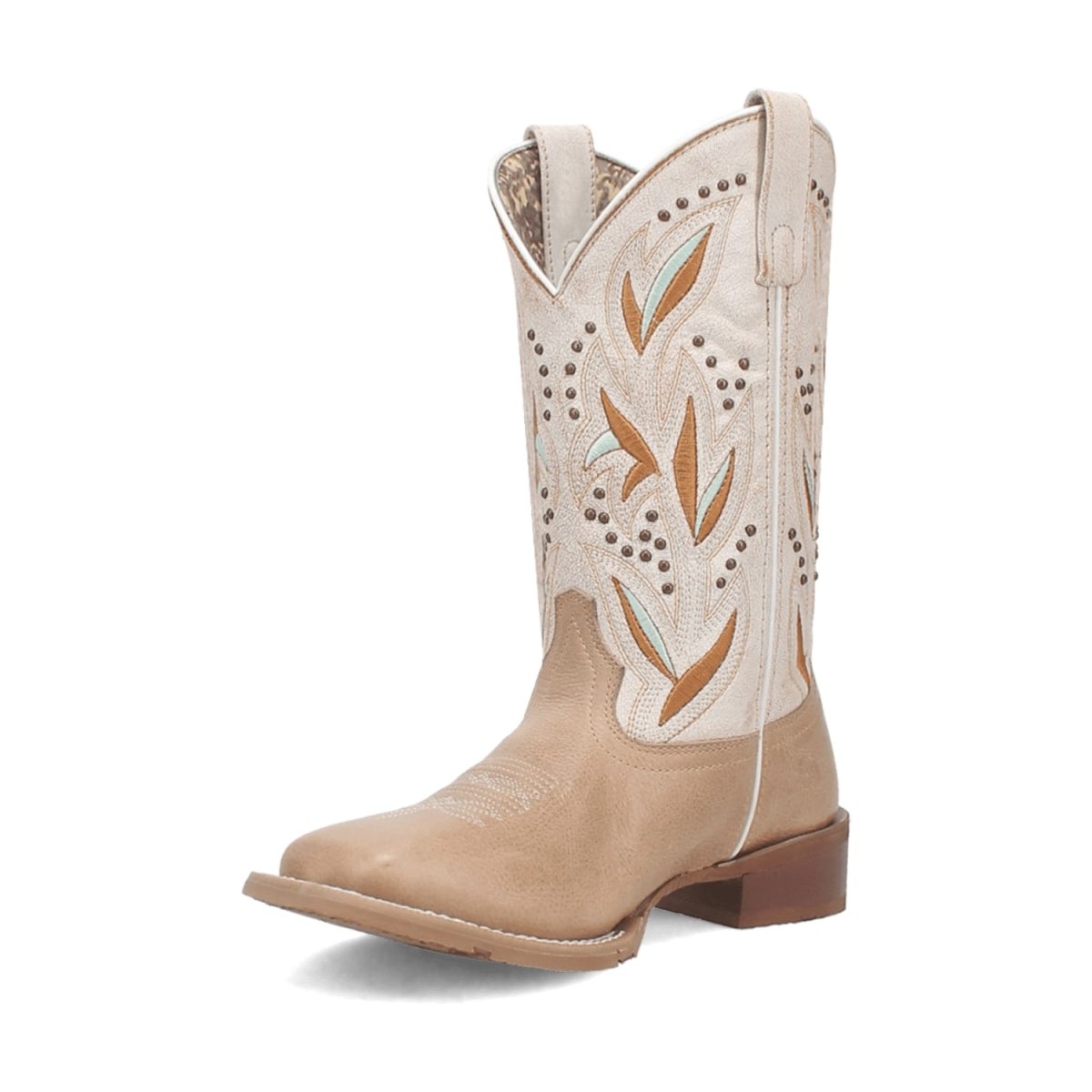 Laredo Women's Lydia Broad Square Toe Leather Boots - Sand 5603 9 5603_6_M  - from alligatorwarehouse.com