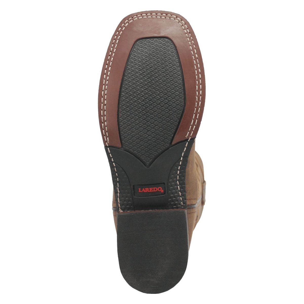 Laredo Women's Megan Broad Square Toe Leather Boots - Tan 3119 8 3119_6_M  - from alligatorwarehouse.com