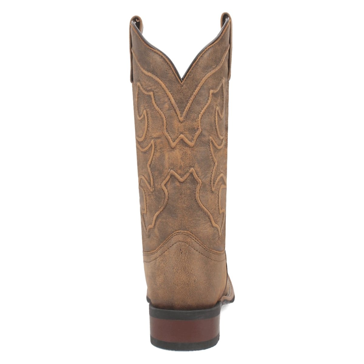 Laredo Women's Megan Broad Square Toe Leather Boots - Tan 3119 5 3119_6_M  - from alligatorwarehouse.com