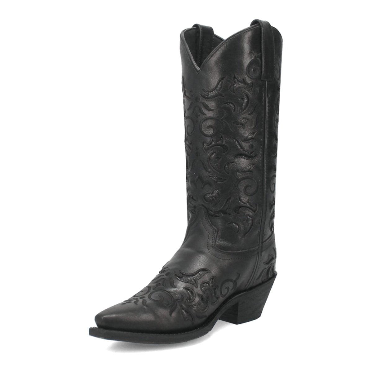 Laredo Women's Night Sky Snip Toe Leather Boots - Black 52450 9 52450_6_M  - from alligatorwarehouse.com