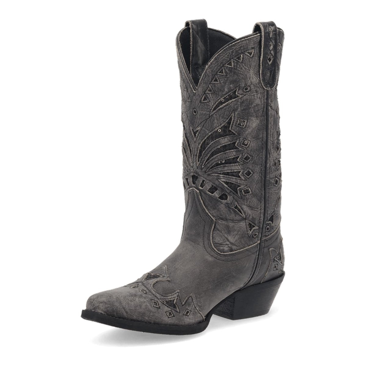 Laredo Women's Stevie Snip Toe Leather Boots - Black 52120 9 52120_6_M  - from alligatorwarehouse.com