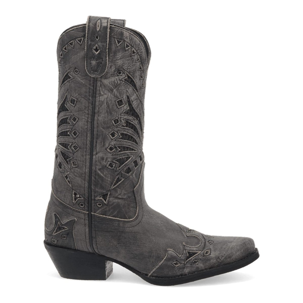 Laredo Women's Stevie Snip Toe Leather Boots - Black 52120 3 52120_6_M  - from alligatorwarehouse.com
