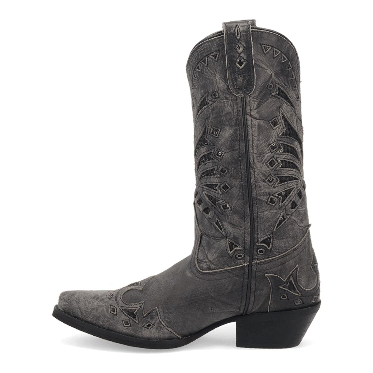 Laredo Women's Stevie Snip Toe Leather Boots - Black 52120 4 52120_6_M  - from alligatorwarehouse.com