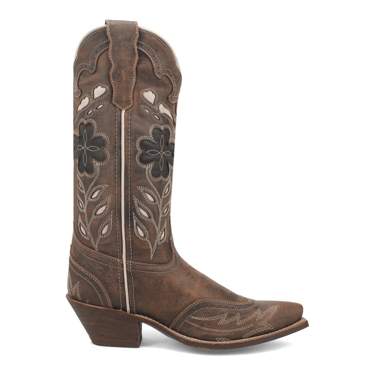 Laredo Women's Zury Snip Toe Leather Boots - Brown 54268 3 54268_6_M  - from alligatorwarehouse.com
