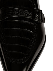 Lombardy Caiman Belly & Calfskin Monkstrap Dress Shoe