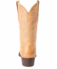 Los Altos Boots - Mens Dress Cowboy Boot - Low Priced Vintage Snip Toe Western Boots - in Honey