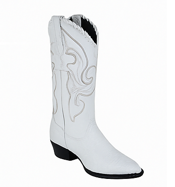 Los Altos Men's White Genuine Caiman Tail Boots 6   - from alligatorwarehouse.com
