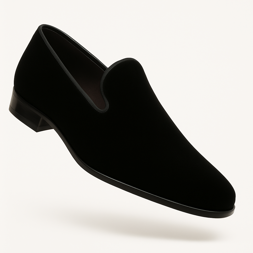 Lublin Velvet Black By Mezlan Made In Spain Brand 3   - from alligatorwarehouse.com