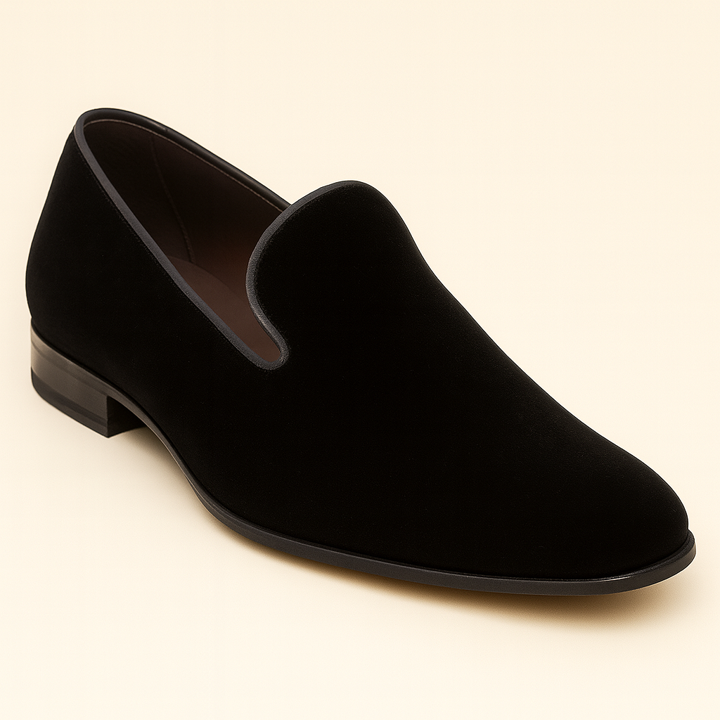 Lublin Velvet Black By Mezlan Made In Spain Brand 1   - from alligatorwarehouse.com