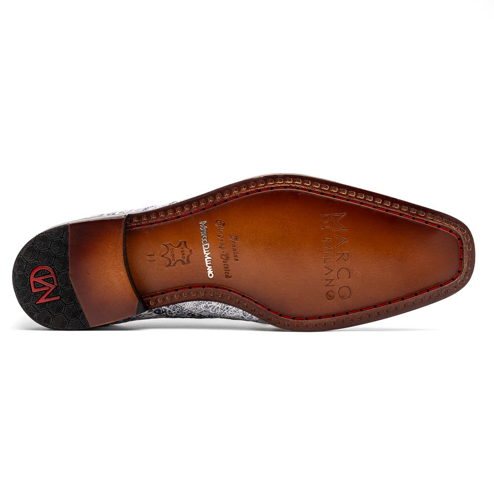 Marco Di Milano Lucca Newspaper Ostrich & Stingray Shoes 5 LUCCA_STINGRAY_NEWSPAPER_10  - from alligatorwarehouse.com