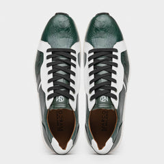 Marco Di Milano Lyon Ostrich Leg & Calfskin Sneakers