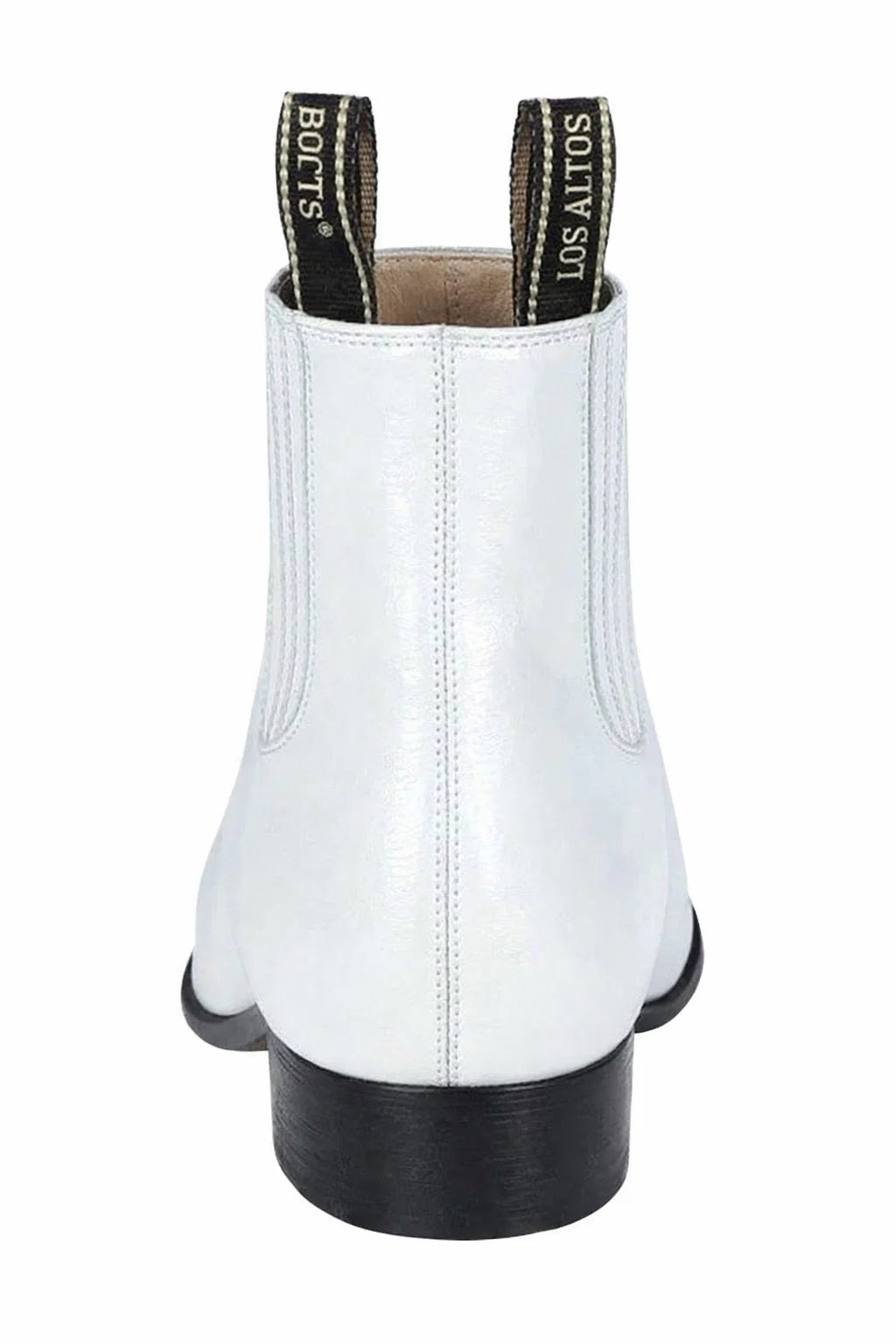 Men’s Genuine Deer Leather Western Boots – White