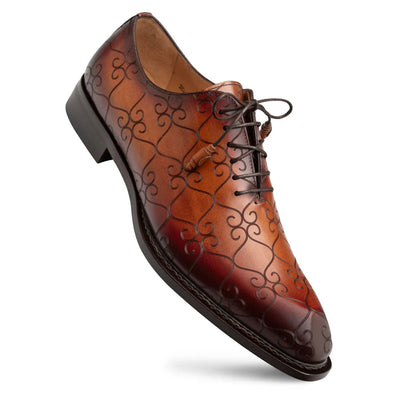 Mezlan Tribeca Laser Print Oxford Cognac / Rust (21691)