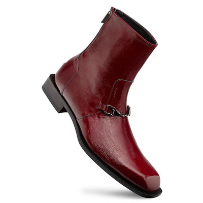 Mezlan Buscemi Hi-Shine Ornament Boot Burgundy (21739)