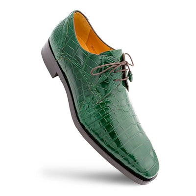 Mezlan Dandy Alligator Lace-Up Forest Green (EX4967-J)