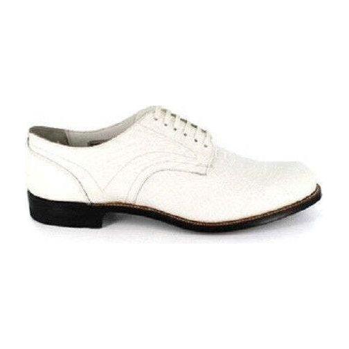 Madison Stacy Adams Mens Shoes Anaconda Leather White 00055-100