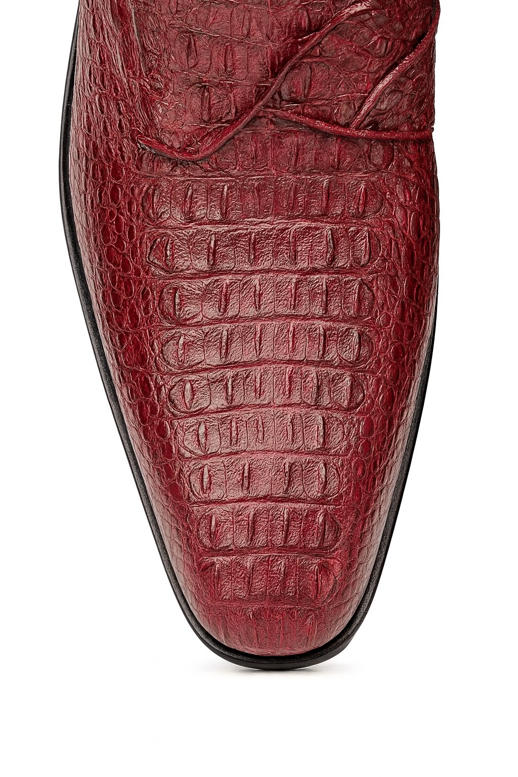 Marco Di Milano Luigi Wine Caiman Crocodile Monk Strap Dress Shoes 8 LUIGI_CAIMAN FUSCUS_WINE_8  - from alligatorwarehouse.com