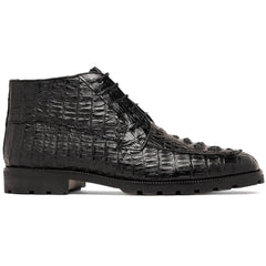 Marco Di Milano Martinelli Caiman Crocodile Chukka Boots Black