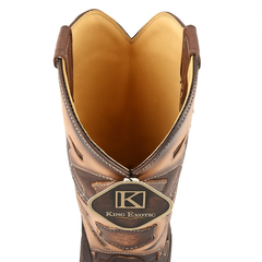 King Exotic Men's Shark Snip Toe Western Boots
