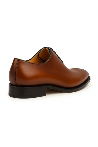 Mens Mezlan Pamplona Calfskin Plain Toe Dress Shoe in Cognac 8   - from alligatorwarehouse.com