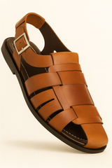 Fisherman Sandal Cognac By Mezlan Made In Spain Brand