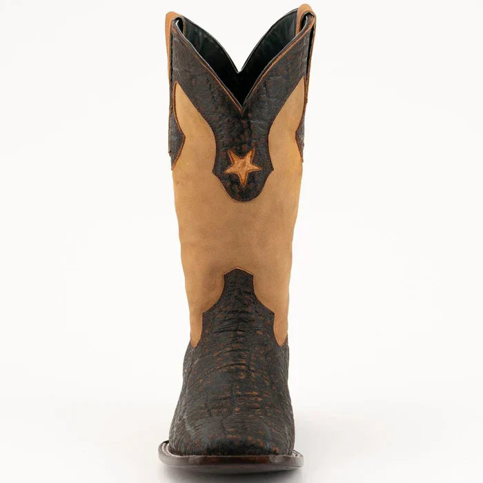 Men's Ferrini Acero Elephant Print Boots Handcrafted Nicotine 1209324 5 12093-24-080-D  - from alligatorwarehouse.com