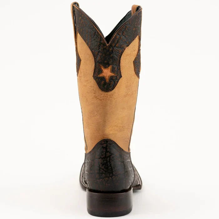 Men's Ferrini Acero Elephant Print Boots Handcrafted Nicotine 1209324 4 12093-24-080-D  - from alligatorwarehouse.com