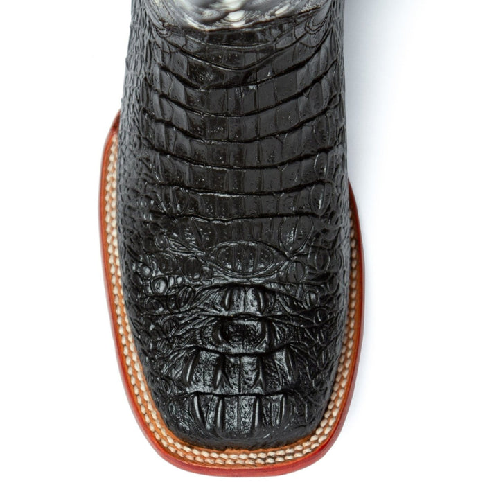 Men's Ferrini Caiman Crocodile Print Boots Handcrafted Black Men's Ferrini Caiman Crocodile Print Boots Handcrafted Black